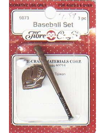 Baseball set by Fibre Craft, 3 pc 6073