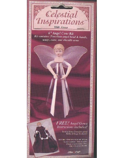 Celestial Inspirations 6 inch angel cone kit by Fibre Crafts