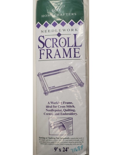 Deluxe Hardwood Scroll Frame 9x24