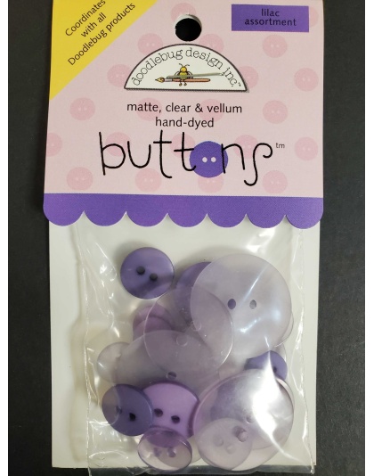 Doodlebug Design Buttons - Lilac Assortment