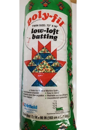 Poly-Fil Low-Loft Batting Twin Size