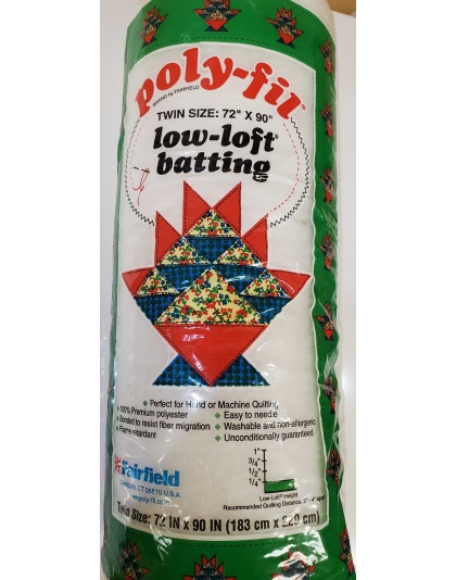 Poly-Fil Low-Loft Batting Twin Size