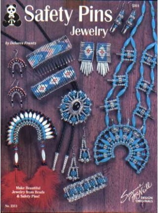 Safety pins jewelry beads and safety pins designs LAST ONE