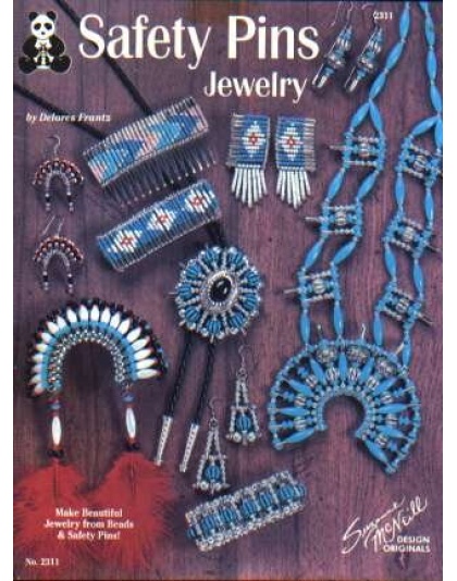 Safety pins jewelry beads and safety pins designs LAST ONE