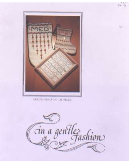 Swedish weaving - alphabet huck weaving chart/ leaflet LAST ONE