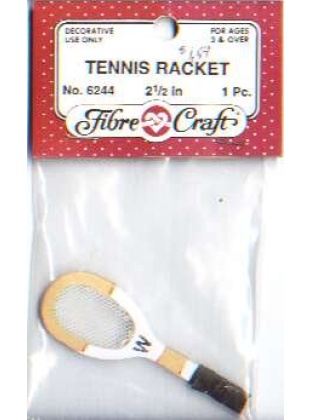 Tennis racket by Fibre Craft, 1pc 21/2 inch, 6244