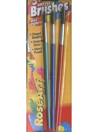 Artist all-purpose paint brushes set of 3