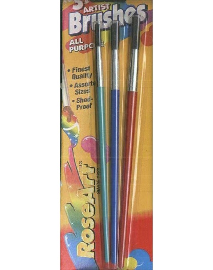 Artist all-purpose paint brushes set of 3