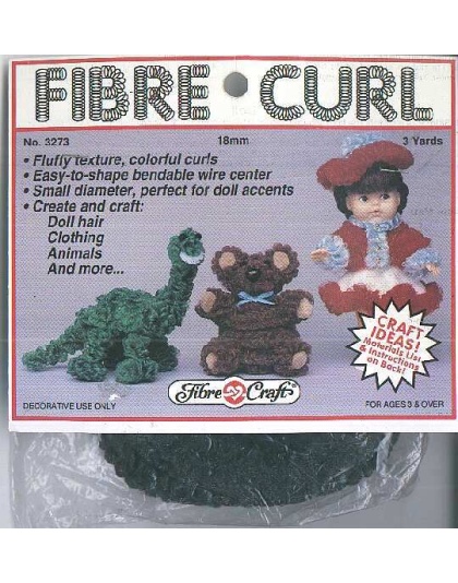 Fibre Curl 3 yard BLACK
