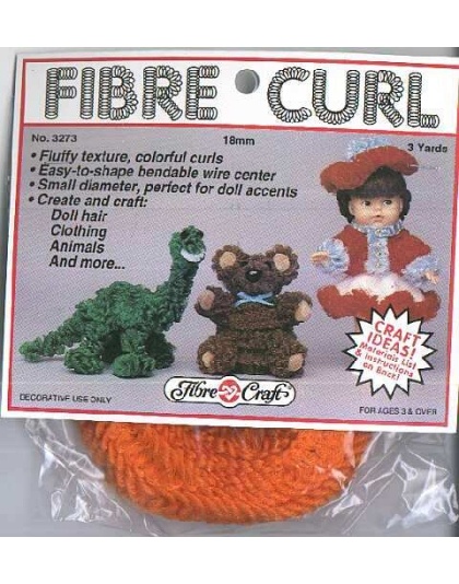 Fibre Curl 3 yard ORANGE