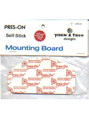 Mounting board, 5 inch arch, Pres-on self-stick