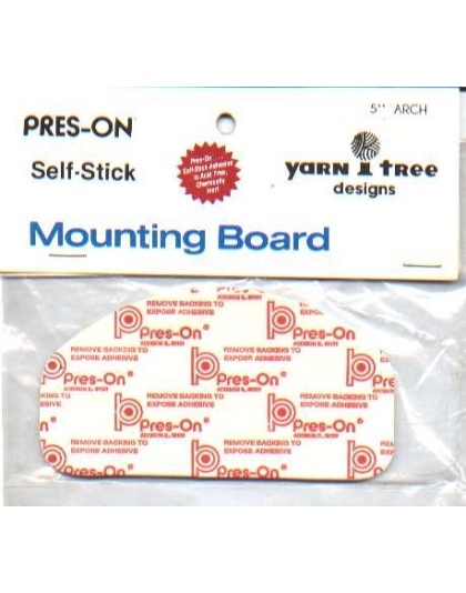Mounting board, 5 inch arch, Pres-on self-stick