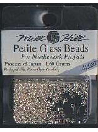 Petite Seed Beads Champagne #42027 Silverlined 15/0 ( 2 mm )