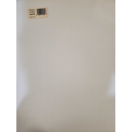 Plastic Canvas 10 Count 10-1 2x13-1 2 White