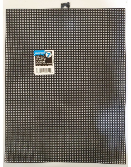 Plastic Canvas 7 Count 10x13 Black