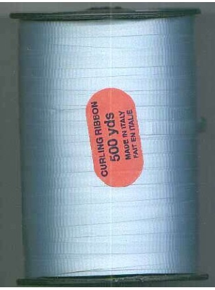 Poly curling ribbon BLUE 3/16 inch by 500 yards