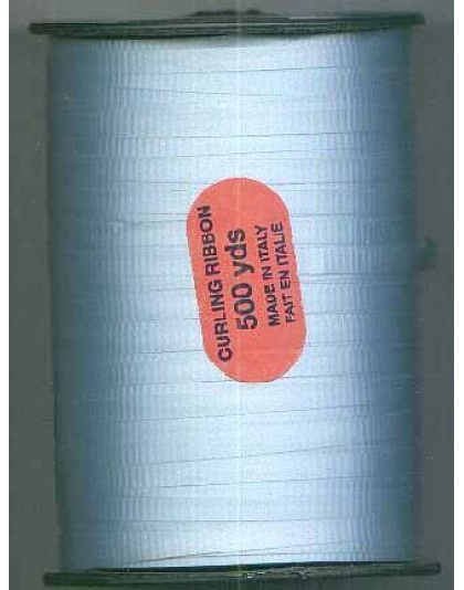Poly curling ribbon BLUE 3/16 inch by 500 yards