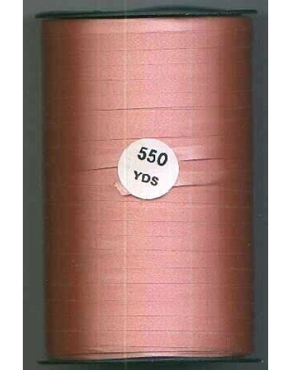 Poly curling ribbon SALMON 3/16 inch by 550 yards