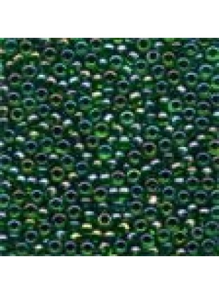 Seed Beads Emerald #00332 Transparent Rainbow 11/0 ( 2.5 mm ) 4.54 grams