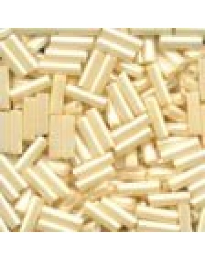 Small Bugle Beads Cream #70123 Opaque Luster 11/0 ( 6 mm Long )