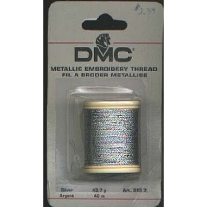 DMC metallic embroidery thread silver