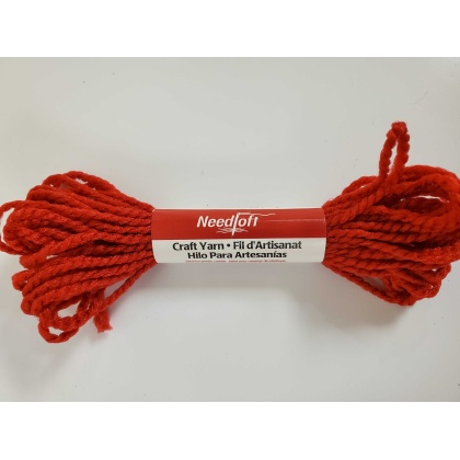 Needloft Craft Yarn - Red