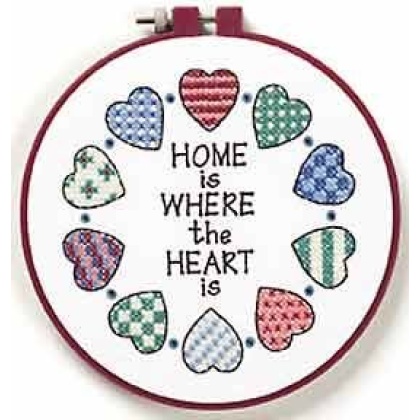 Home and Heart Stamped CrossStitch kit