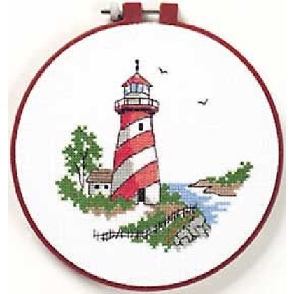 Lighthouse Scene Counted CrossStitch kit