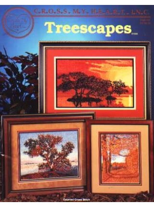 Treescapes counted CrossStitch, csb-131