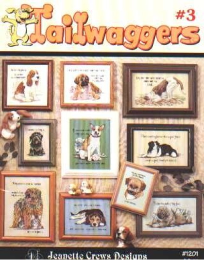 Tailwaggers #3 CrossStitch book 1201 **LAST ONE**