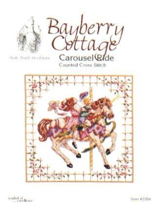 Bayberry Cottage carousel ride CrossStitch leaflet, 2284