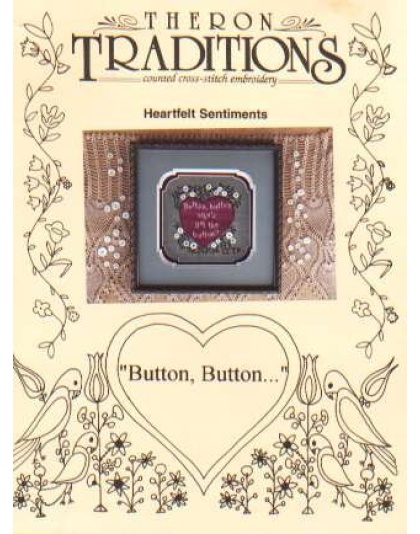 Button, button heartfelt sentiments CrossStitch leaflet