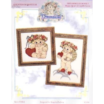 Dreamsicles book 3 happy heart & cupid's arrow counted CrossStitch book, 2264