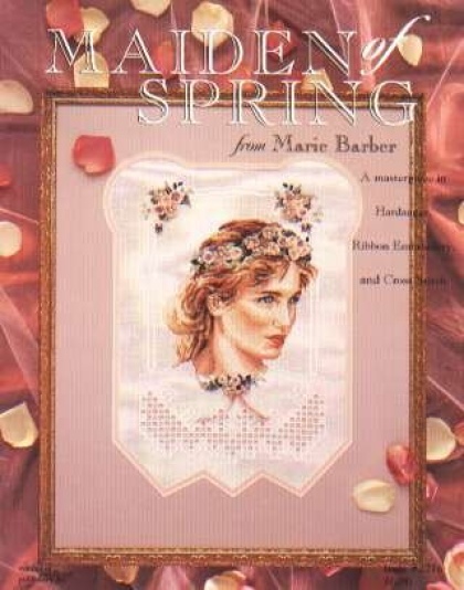 Maiden of Spring Ribbon Embroidery, Hardanger, CrossStitch booklet