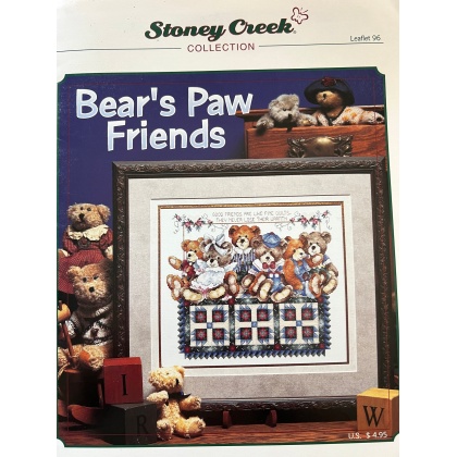 Stoney Creek Bear's Paw Friends CrossStitch leaflet 96 (1998)