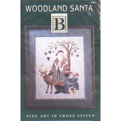 Woodland Santa, fine art in CrossStitch chart