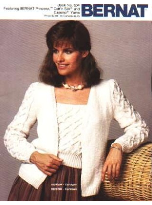 Cardigan, camisole experienced knitters, 13 pgs 504