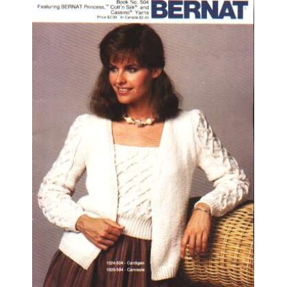 Cardigan, camisole experienced knitters, 13 pgs 504