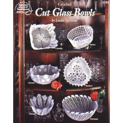 Cut Glass bowls to crochet, 1163
