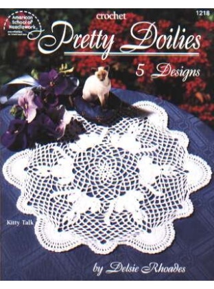 Pretty Doilies to crochet, 5 designs and 17 pages! 1218