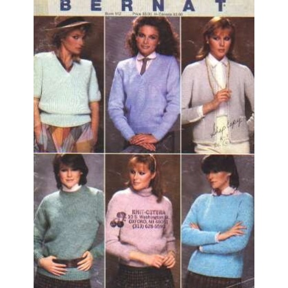 Pullover, jacket 10 different designs crochet knit 512 *last one*