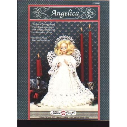 Angelica, a treetop angel or angel centerpiece to crochet, fcm305