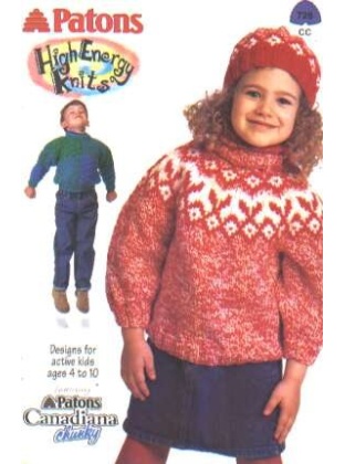 High energy knits, designs for active kids ages 4 to 10, 4 designs, 728