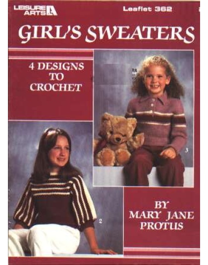 4 girls' sweaters to crochet 362