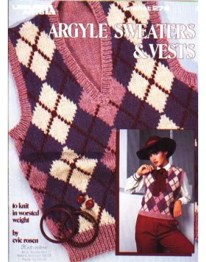 Argyle sweaters and vests to knit and crochet 276