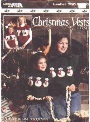 Christmas vests to knit and crochet 750