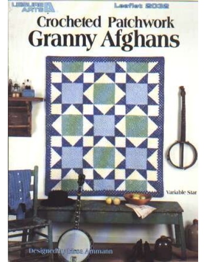 Crocheted patchwork Granny afghans, variable star, 2032