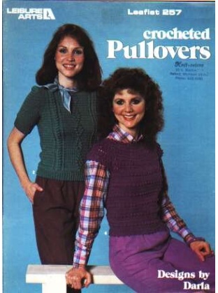 Crocheted pulloversto knit and crochet 257