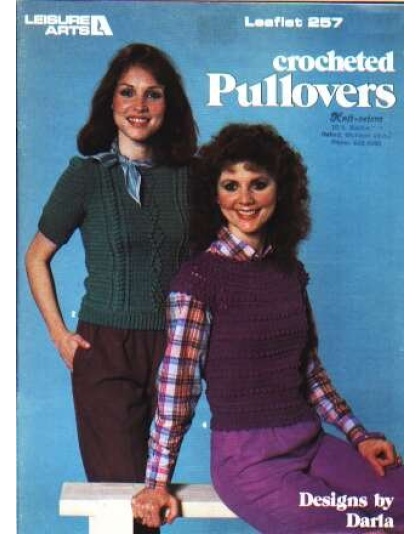 Crocheted pulloversto knit and crochet 257