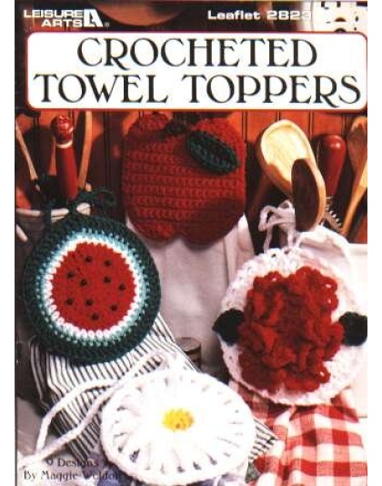 Crocheted towel toppers, 9 designs 2823